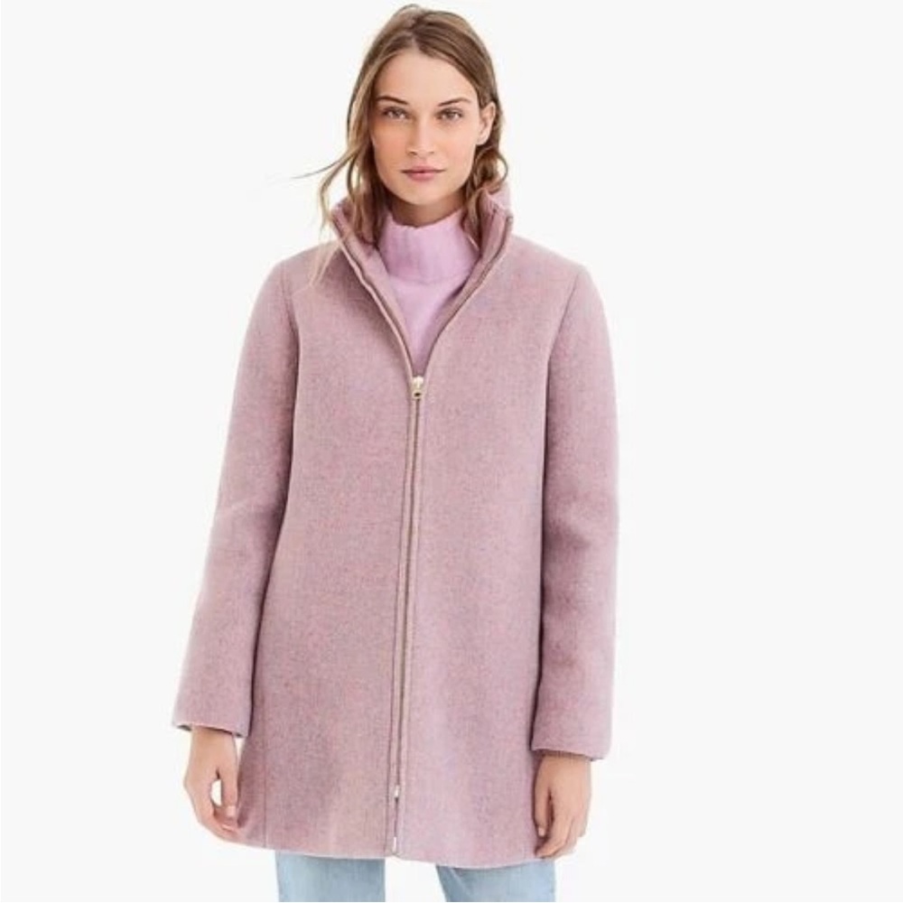J. Crew Lodge Wool Coat Heather Cotton Candy Size 14 perfect for L